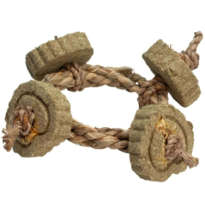 NIBBLES TIMOTHY HAY BRAIDED ROPE CIRCLE CHEW TOY