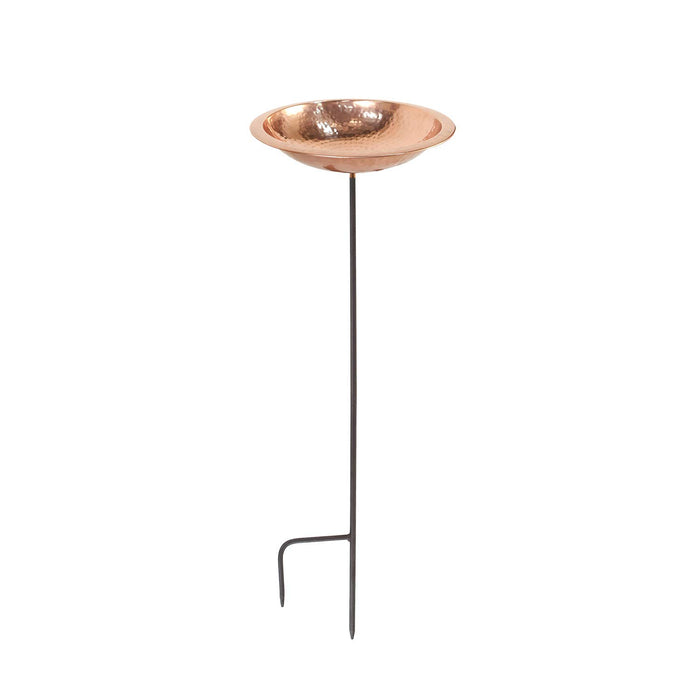 Achla Designs Hammered Copper Bowl w/ Rim- Stake