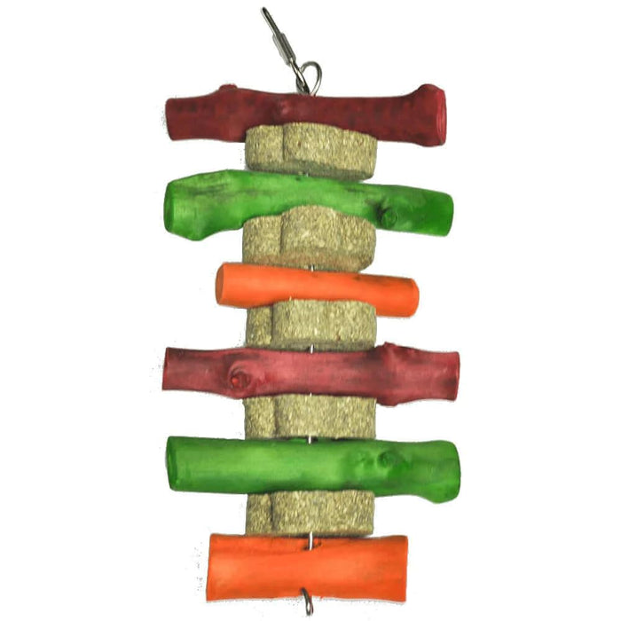 NIBBLES TIMOTHY HAY STACK CHEWS W/ WOOD STICKS