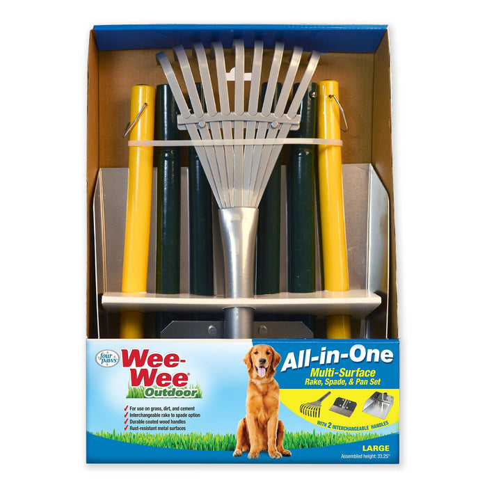 WEE-WEE ALL-IN-ONE RAKE SPADE AND PAN SET