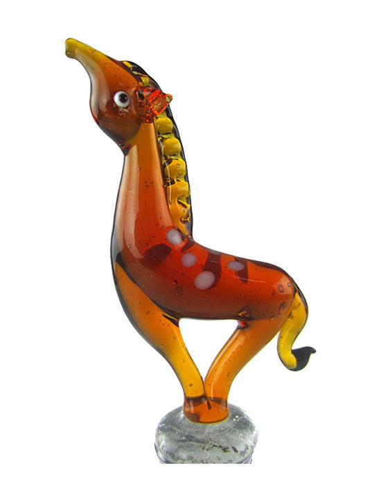 LS Arts Glass Giraffe Bottle Stopper
