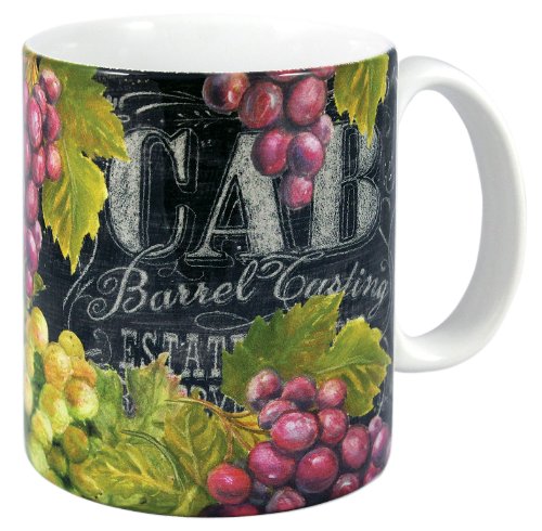 Counter Art CART60017 Chalkboard Wine Mug 11 oz
