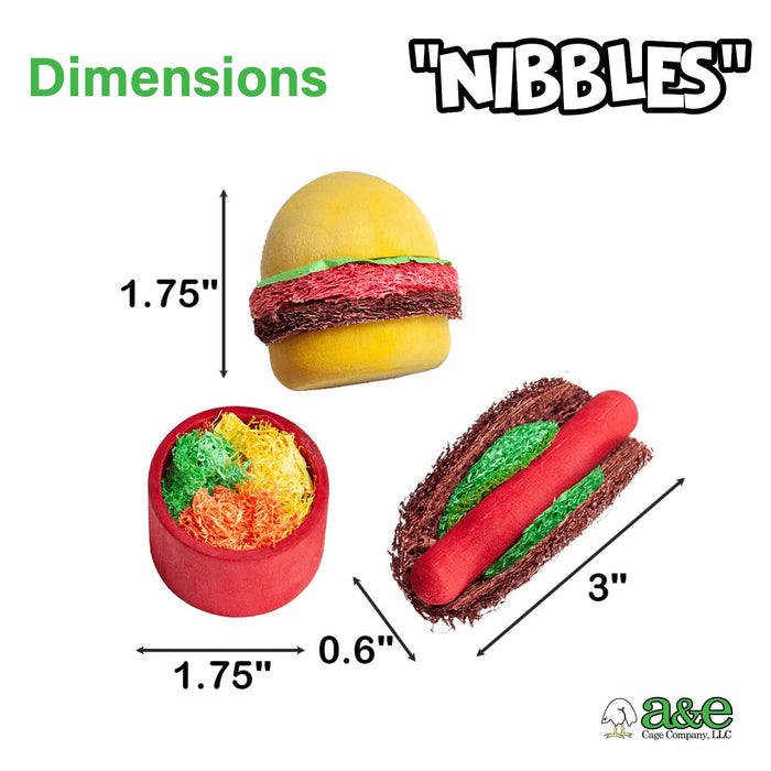 NIBBLES WOOD LOOFAH SUMMER COOKOUT CHEW TOY