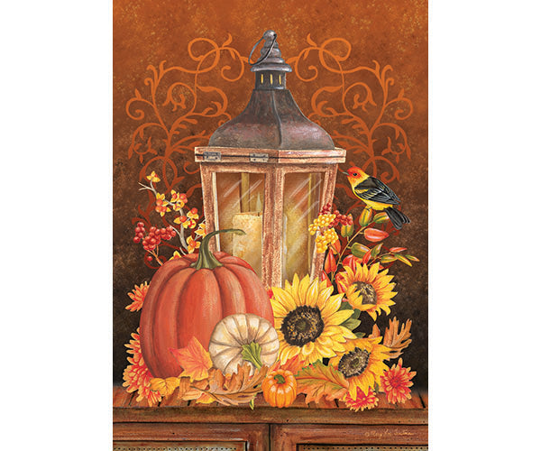 Fall Lantern Garden Flag