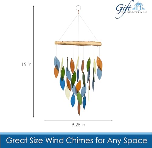 Gift Essentials Blue Handworks Line - Atlantic Coast Waterfall Glass Chime