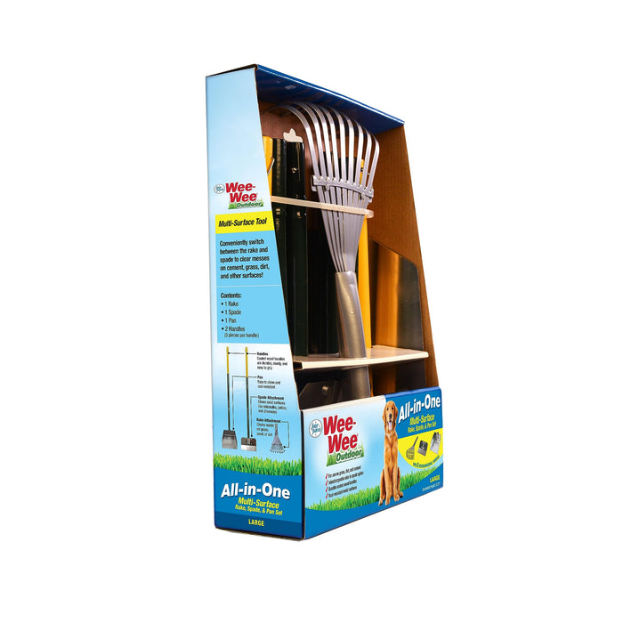 WEE-WEE ALL-IN-ONE RAKE SPADE AND PAN SET