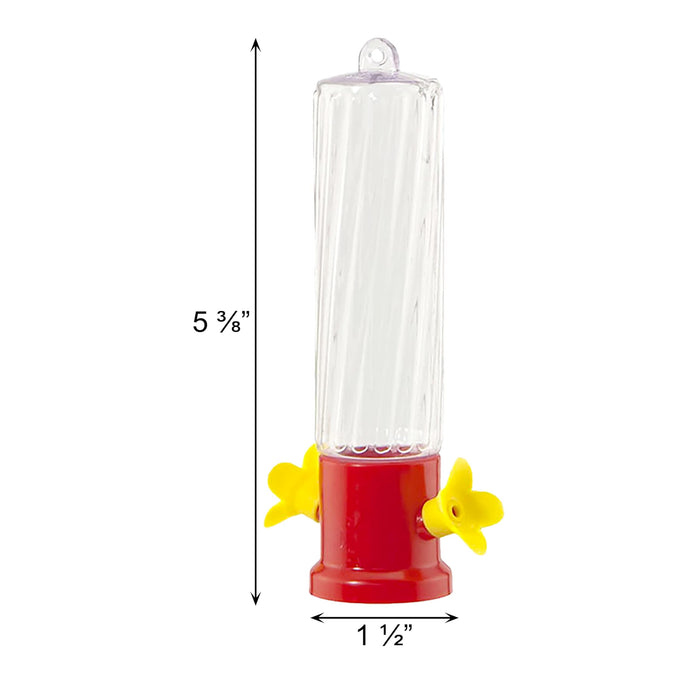 AUDUBON MINI PLASTIC HUMMINGBIRD FEEDER W/PLANTER STAKE