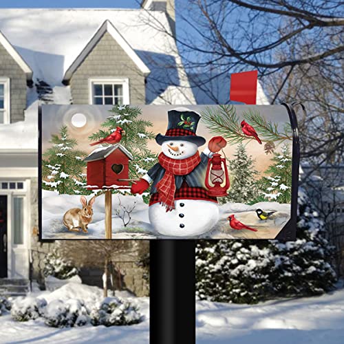 Snowman And Friends Mailbox Cover