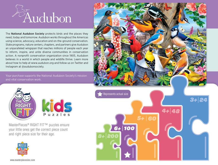 MasterPieces Puzzles Audubon Spring Gathering Puzzle 100pc