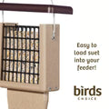 Birds Choice Single Cake Tail Prop Suet-Brown Roof