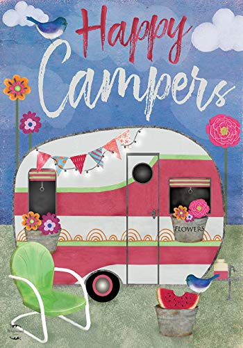Camping Weather Garden Flag