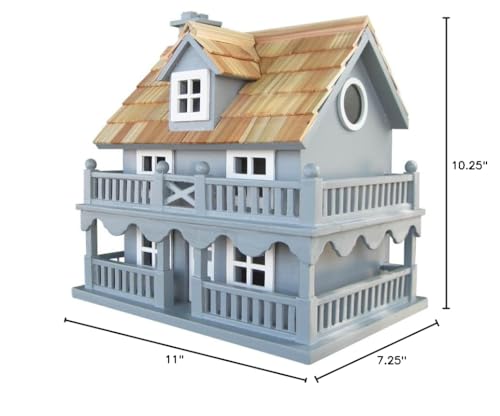 Novelty Cottage Birdhouse - Blue