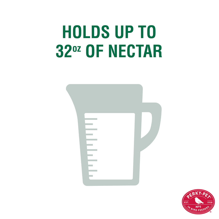 Perky-Pet Looking Glass Hummingbird Feeder - 8110H-1 - Humming bird Feeder for Outdoors - 32 oz Nectar Capacity