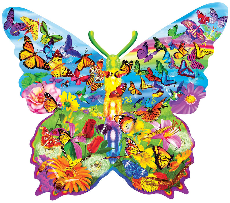 MasterPieces Puzzles Contours Shaped Butterfly Shape 1000 Piece Puzzle