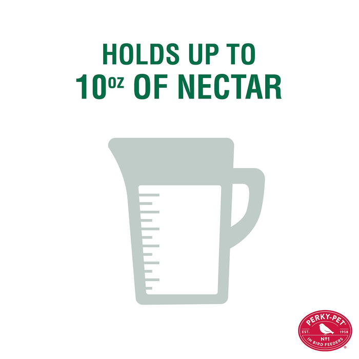 Perky-Pet 8107-1SR Antique Glass Bottle Hummingbird Feeder - Outdoor Garden Décor Hummingbird Feeder