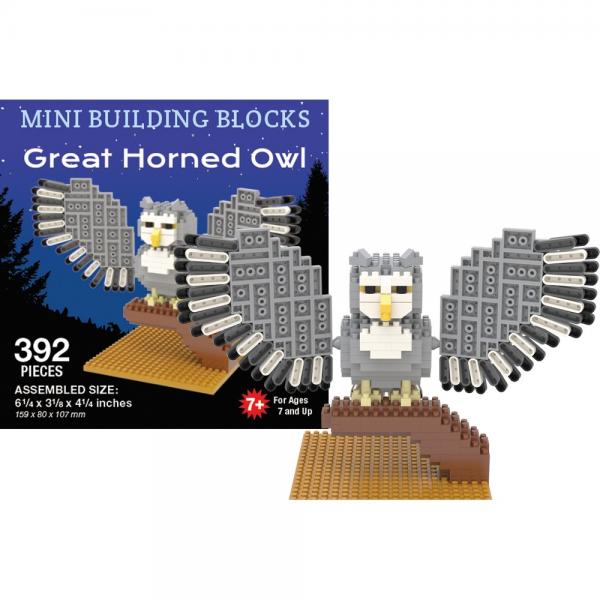 Impact Photographics Great Horned Owl Mini Building Set