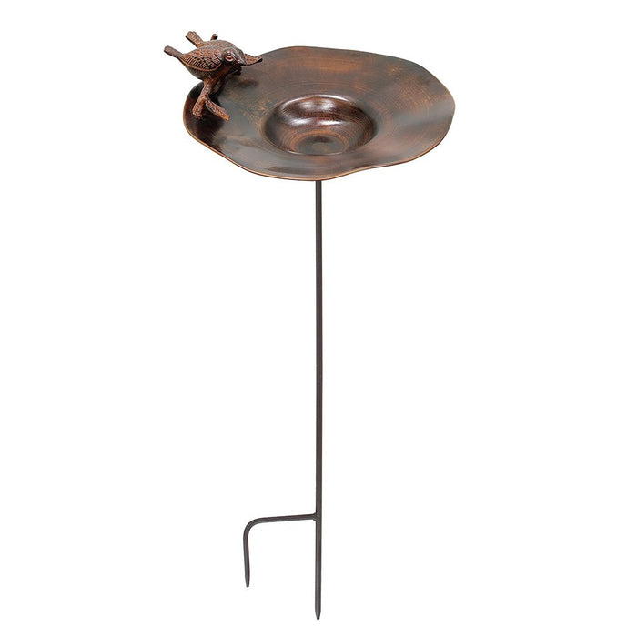 Achla Designs Antiqued Birdbath w/ Birds- Stake