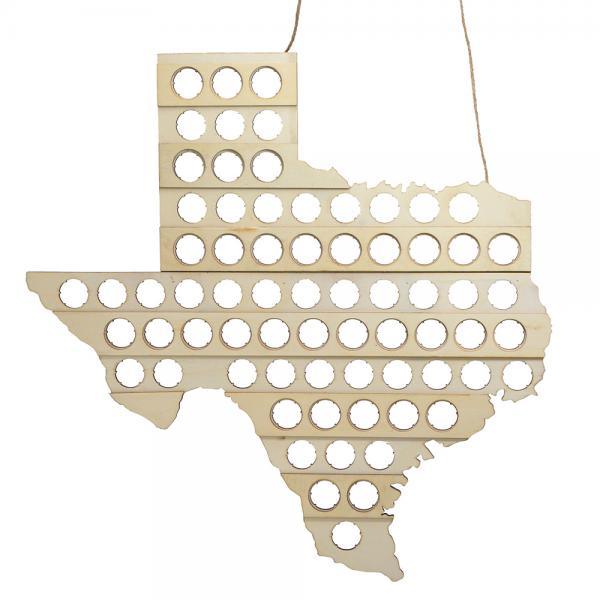 Beer Bottle Cap Map Texas