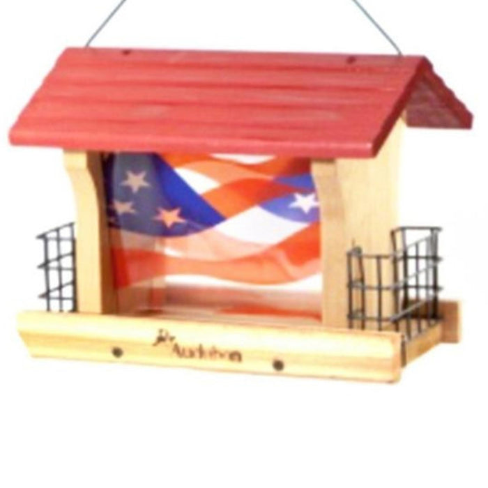 Audubon Wood Ranch Feeder With Suet Cages