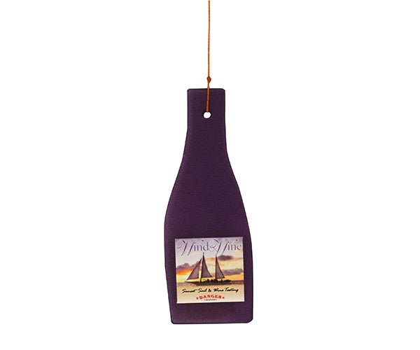 Gift Essentials Blue Handworks Line - Purple Wine Bottle Glass Piece