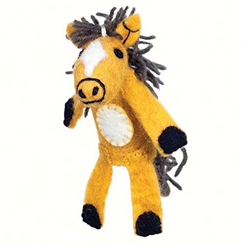 DZI Handmade Designs DZI482047 Horse Woolie Fingerpuppet Ornament