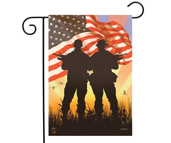 American Heroes Garden Flag
