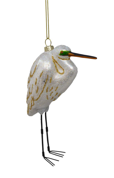 Cobane Studio  White Egret Ornament