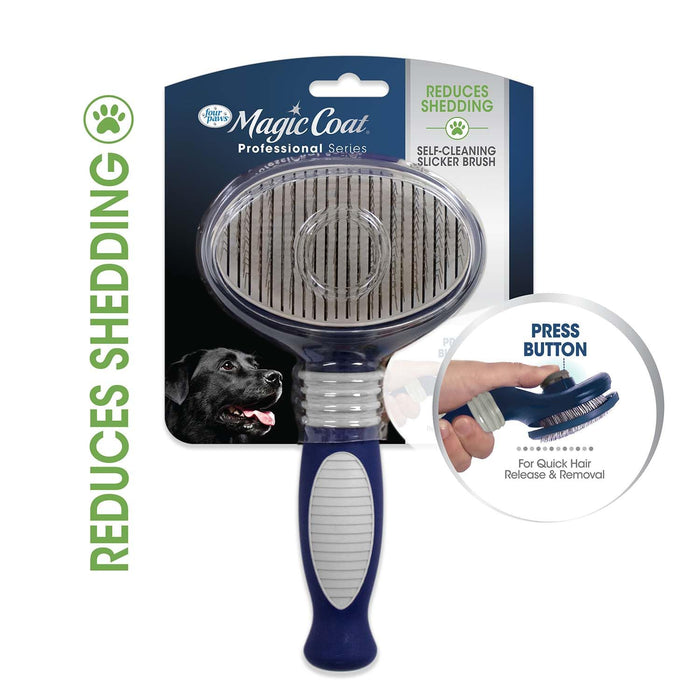 MAGIC COAT PROF SELF-CLEANING SLICKER BRUSH