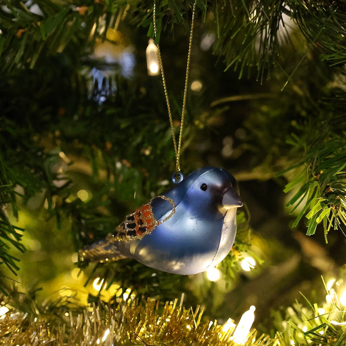 Cobane Studio  Blue Grosbeak Ornament