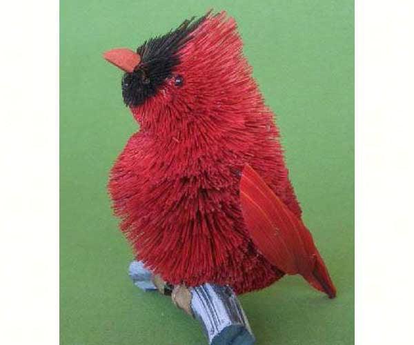5 inch Brushart Cardinal with Branch