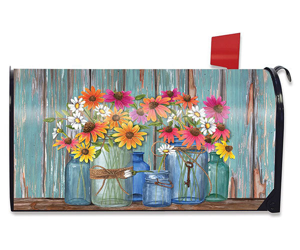 Farm Fresh Flowers Mailbox Cover