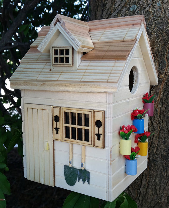 Potting Shed Birdhouse - Natural