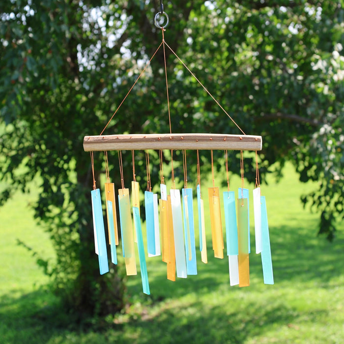 Gift Essentials Blue Handworks Line - Caribbean Beach Glass Chime