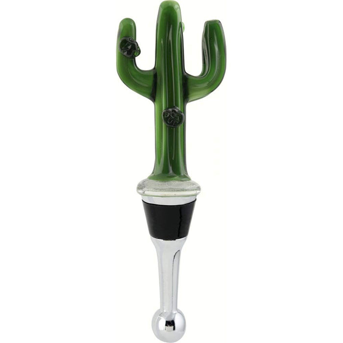 LS Arts Glass Cactus Bottle Stopper
