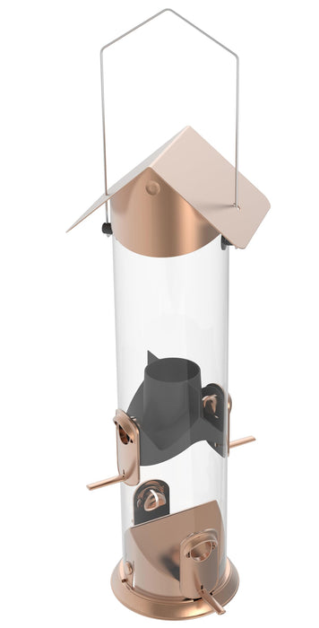 WIDE DELUXE EASY CLEAN METAL FEEDER