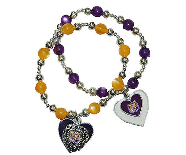 Charm Bracelet - LSU Tigers