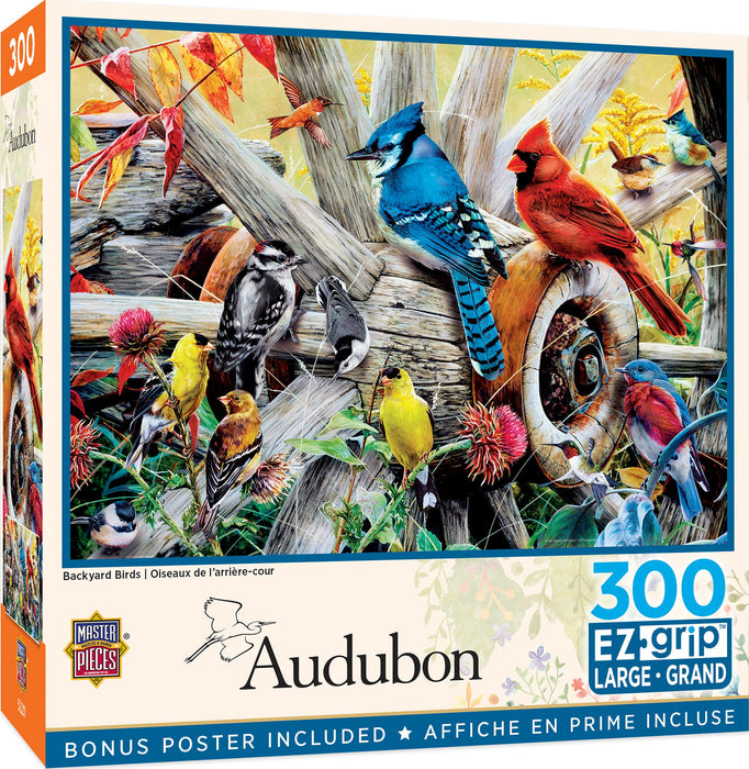 MasterPieces Puzzles Backyard Birds Puzzle 300pc
