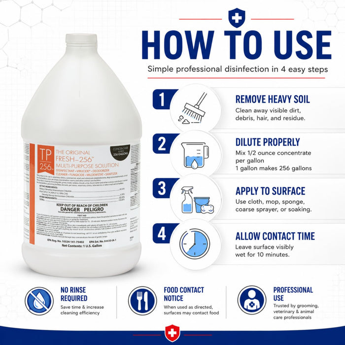 TOP PERFORMANCE 256 MUTLI-PURPOSE DISINFECTANT