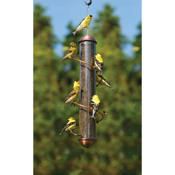 17in. Copper Spiral Thistle Feeder