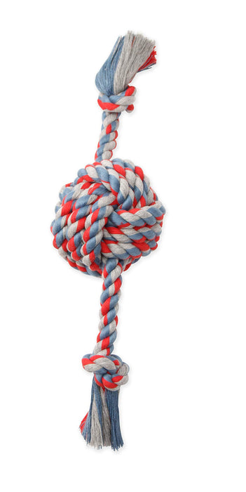 FLOSSY CHEWS MONKEY FIST BALL W/ROPE ENDS