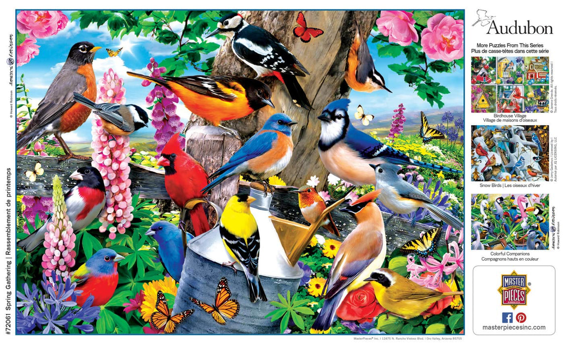 MasterPieces Puzzles Audubon - Spring Gathering 1000 Piece Puzzle