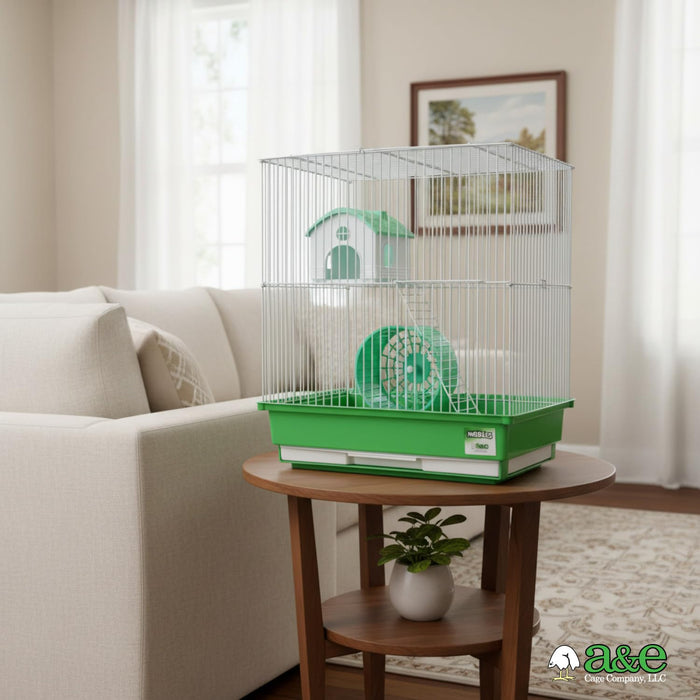 HAMSTER/GERBIL CAGE 2 STORY W/HOUSE & WHEEL SP