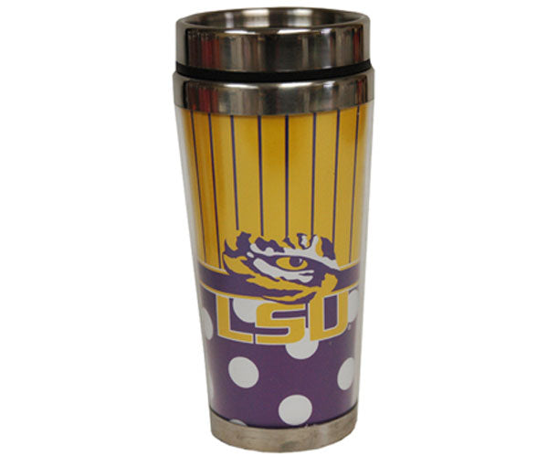 Travel Mug Polka Dot - LSU Tigers