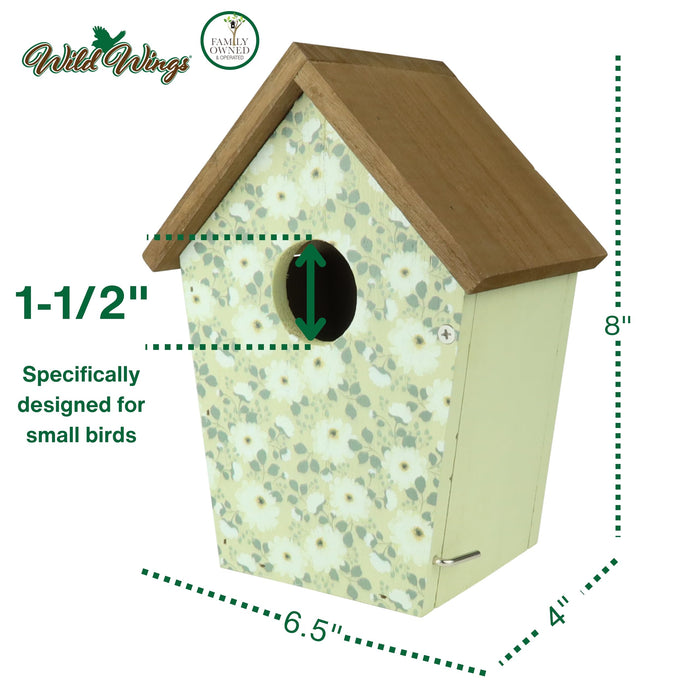 DECORATIVE BLUEBIRD HOUSE - OLIVE BLOSSOMS
