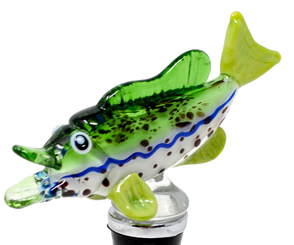 LS Arts Glass Bottle Stopper Fish