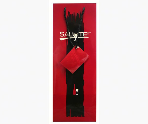 Salute! Wine Gift Bag Black