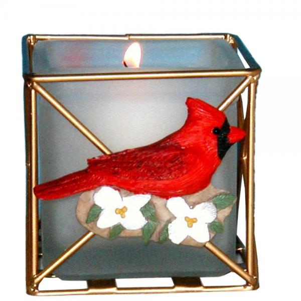 Cardinal Candle Holder