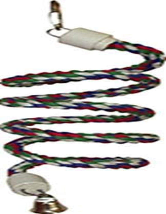 HAPPY BEAKS COTTON ROPE BOING W/BELL BIRD TOY