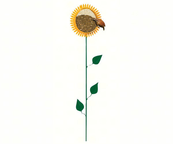 Woodlink 38-Inch Tall Portable Sunflower Stake Bird Feeder with Metal Mesh Cage