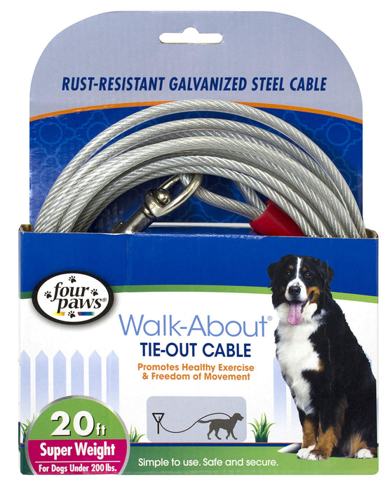 FOUR PAWS WALK-ABOUT TIE-OUT CABLE SUPER WEIGHT